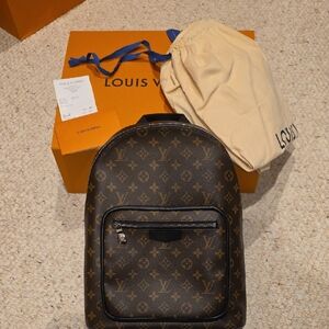 Louis Vuitton Monogram Macassar Brown Josh Backpack